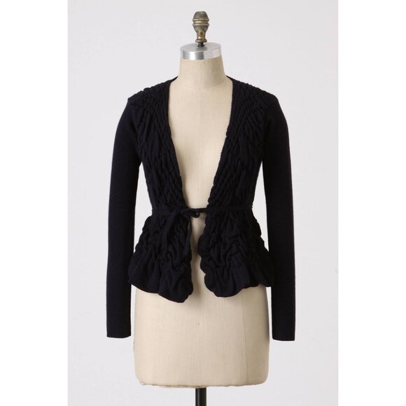 Sparrow | Navy Dimpled Cardigan - Picture 1 of 12